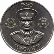 2 Pa'anga - Taufa'ahau Tupou IV Humpback Whale obverse image