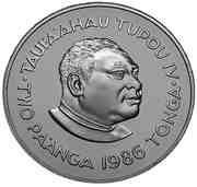2 Pa'anga - Taufa’ahau Tupou IV 1986 Commonwealth Games obverse image