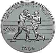 2 Pa'anga - Taufa’ahau Tupou IV 1986 Commonwealth Games, Tonga, 1986 reverse image