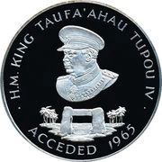 10 Pa'anga - Taufa'Ahau Tupou IV Constitution Centennial obverse image