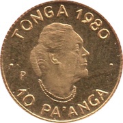 10 Pa'anga - Taufa'ahau Tupou IV FAO obverse image