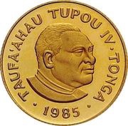 10 Pa'anga - Taufa’ahau Tupou IV Rolls Royces Silver Ghost and Camarque; 0.917 Gold issue obverse image