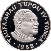 10 Pa'anga - Taufa’ahau Tupou IV Shot Putter obverse image
