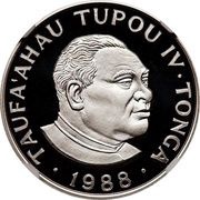 10 Pa'anga - Taufa’ahau Tupou IV Discus Thrower obverse image