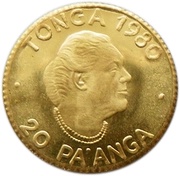 20 Pa'anga - Taufa'ahau Tupou IV FAO obverse image
