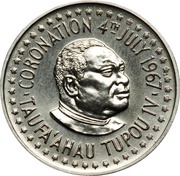 ¼ Hau - Taufa’ahau Tupou IV Coronation obverse image