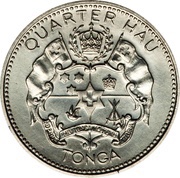 ¼ Hau - Taufa’ahau Tupou IV Coronation reverse image