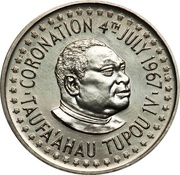 ½ Hau - Taufa’ahau Tupou IV Coronation obverse image