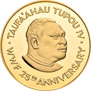 ½ Hau - Taufa'ahau Tupou IV WWF obverse image