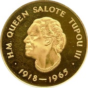75 Pa'anga Queen Salote Tupou III obverse image