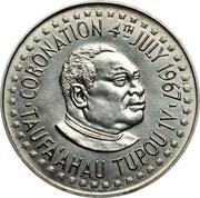 1 Hau - Taufa’ahau Tupou IV Coronation obverse image