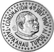 1 Hau - Taufa’ahau Tupou IV King's 50th Birthday obverse image
