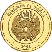 100 Pa'anga - Taufa'ahau Tupou IV High Jumper obverse image