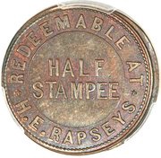½ Stampee H.E. Rapseys reverse image