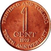 1 Cent Independence, Trinidad and Tobago, 1972 reverse image