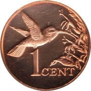 1 Cent - Elizabeth II, Trinidad and Tobago, 1974-1976 reverse image