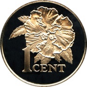 1 Cent Silver Proof issue reverse image