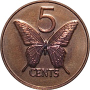 5 Cents, Trinidad and Tobago, 1983-1984 reverse image