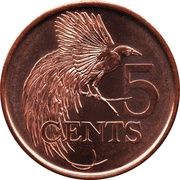 5 Cents Magnetic, Trinidad and Tobago, 2017-2023 reverse image