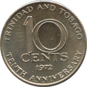 10 Cents - Elizabeth II Independence reverse image