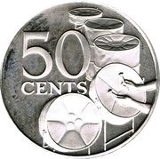 50 Cents Silver Proof issue reverse image