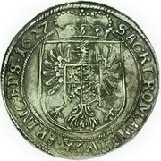 1 Thaler - Albrecht von Wallenstein, Bohemia, 1627-1628 reverse image