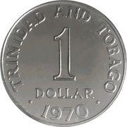 1 Dollar - Elizabeth II, Trinidad and Tobago, 1970 reverse image