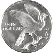 1 Dollar Silver Proof issue reverse image