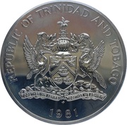 10 Dollars 5th Anniversary of the Republic obverse image
