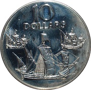 10 Dollars, Trinidad and Tobago, 1983 reverse image