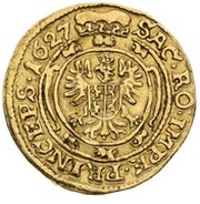 2 Ducats - Albrecht von Wallenstein, Bohemia, 1627 reverse image