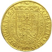 10 Ducats - Albrecht von Wallenstein, Bohemia, 1631 reverse image