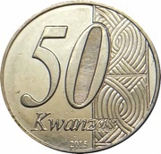 50 Kwanzas Independence reverse image