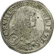 3 Kreuzers - Johann Christian von Eggenberg Krummau obverse image