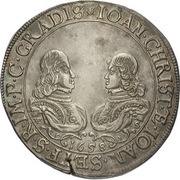 ½ Thaler - Johann Christian and Johann Seyfried Krummau obverse image