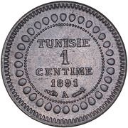 1 Centime - Ali III reverse image