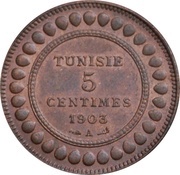 5 Centimes - Muhammad IV reverse image