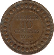 10 Centimes - Muhammad IV reverse image