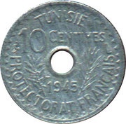 10 Centimes - Muhammad VIII reverse image