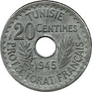 20 Centimes - Muhammad VIII reverse image