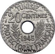 20 Centimes - Muhammad VIII Essai reverse image