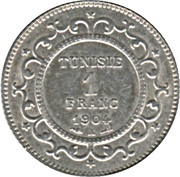 1 Franc - Muhammad IV reverse image