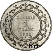 1 Franc - Muhammad VI Essai reverse image