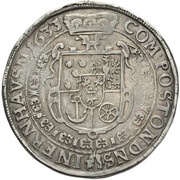 1 Thaler - Johann Ulrich Prague, Bohemia, 1630-1633 reverse image