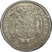 1 Thaler - Johann Anton Krummau, Bohemia, 1638 reverse image