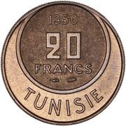 20 Francs - Muhammad VIII Essai reverse image