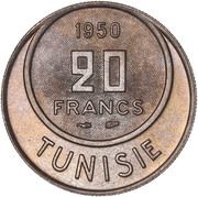 20 Francs - Muhammad VIII reverse image