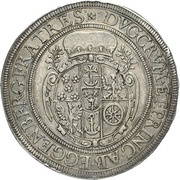 1 Thaler - Johann Christian and Johann Seyfried Krummau, Bohemia, 1653 reverse image