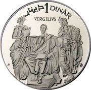 1 Dinar Vergilius reverse image