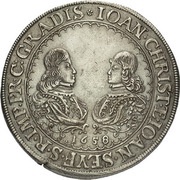 1 Thaler - Johann Christian and Johann Seyfried Krummau obverse image